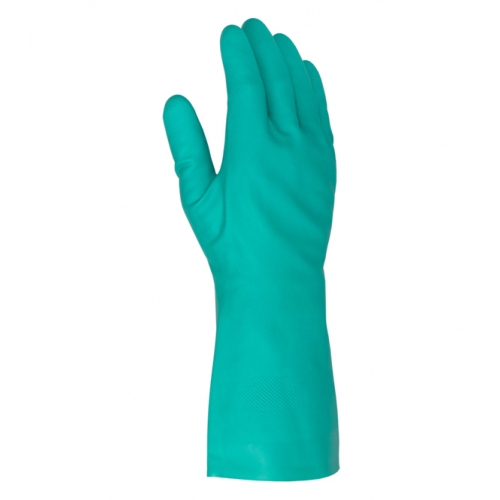 перчатки Долони /пар/ - нитриловые,полный облив,гладкие,зеленые р,10