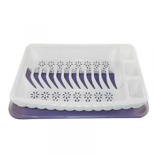 Сушка пластик для посуды, ( Э ) - 1 ярус, Ажур фиолетовая