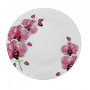 тарелка мелкая керамика - 7 Орхидея круглая