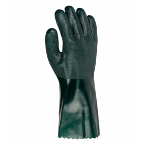 перчатки Долони /пар/ - ПВХ,полний облив,гладкие,зеленые  р,10