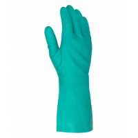 перчатки Долони /пар/ - нитриловые,полный облив,гладкие,зеленые р,10