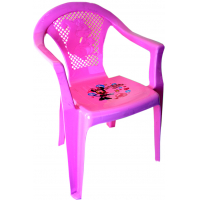 кресло детское пластмассовое - темно-розовый