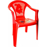 кресло детское пластмассовое - красный