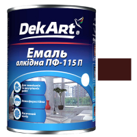 эмаль ПФ-115П TM "DekArt" 2,8кг - шоколадная