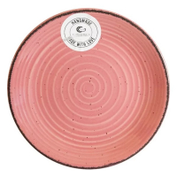 тарелка мелкая CESIRO SPIRAL - 20 см розовая