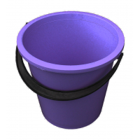 ведро пластмассовое не пищевые Ю - 5л фиолетовое