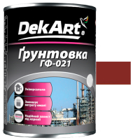 грунтовка ГФ-021 TM "DekArt" 0,9кг - красно-коричневая