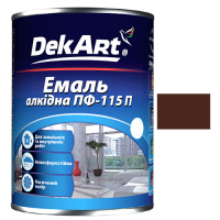 эмаль ПФ-115П TM "DekArt" 0,9кг - коричневая