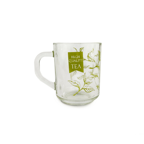 Кружка стекло ГСФ - 200мл Green Tea, Quality tea