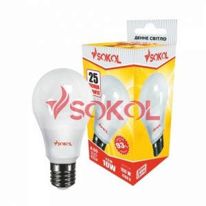 LED лампа Сокол - A60 10.0W 220В E27 4100К