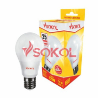 LED лампа Сокол - A65 12.0W 220В E27 4100К