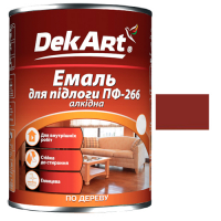 эмаль ПФ-266 TM "DekArt" 0,9кг - красно-коричневая