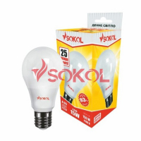 LED лампа Сокол - A65 15.0W 220В E27 4100К