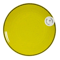 тарелка мелкая CESIRO SPIRAL - 26 см цитрон
