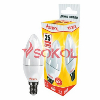 LED лампа Сокол - С37 6.0W 220В E14 4100К